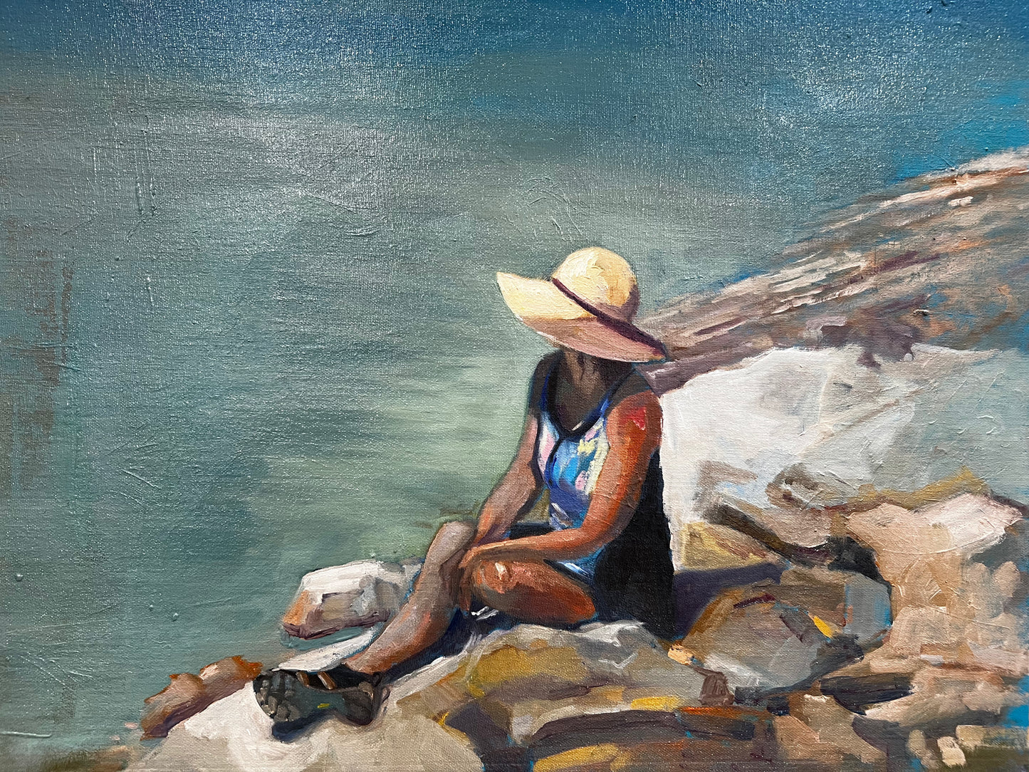 Woman By The Lake