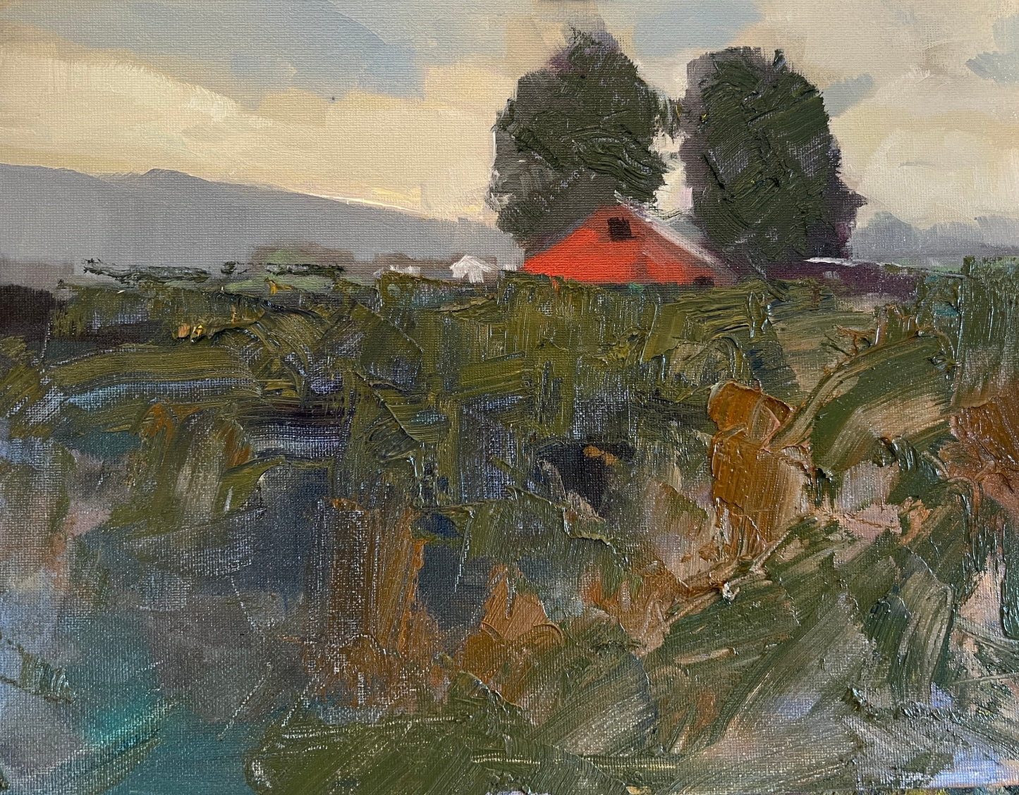 Red Barn In The Field